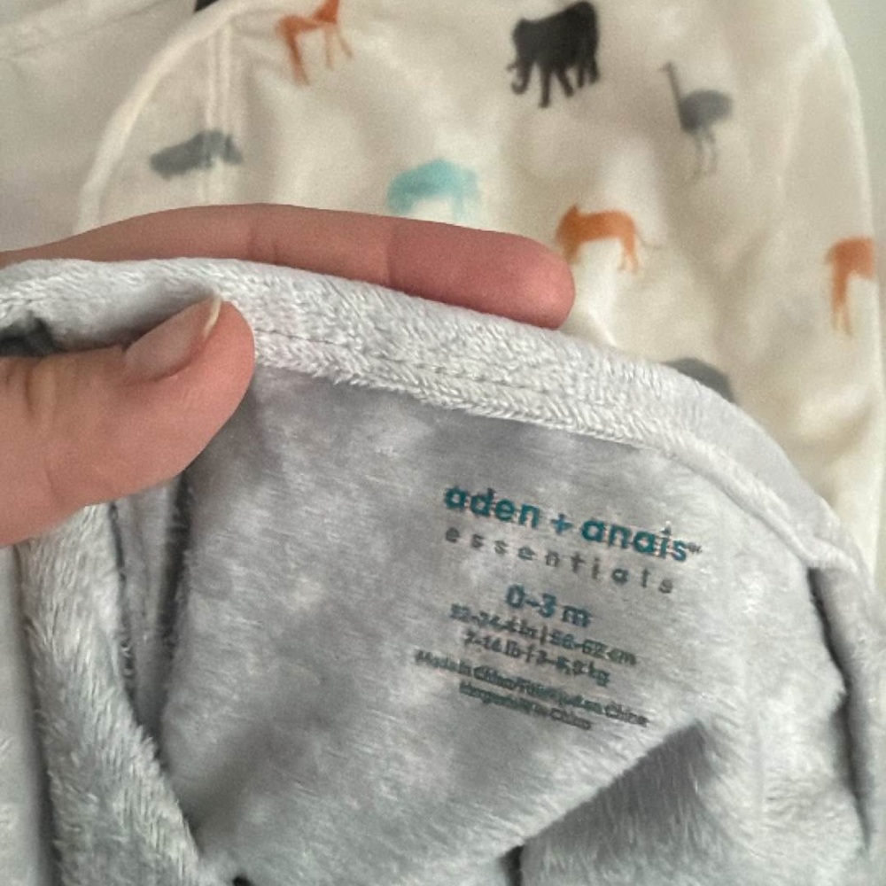 Aden + Anais Soft Baby Sleep Sack Swaddles set of 3